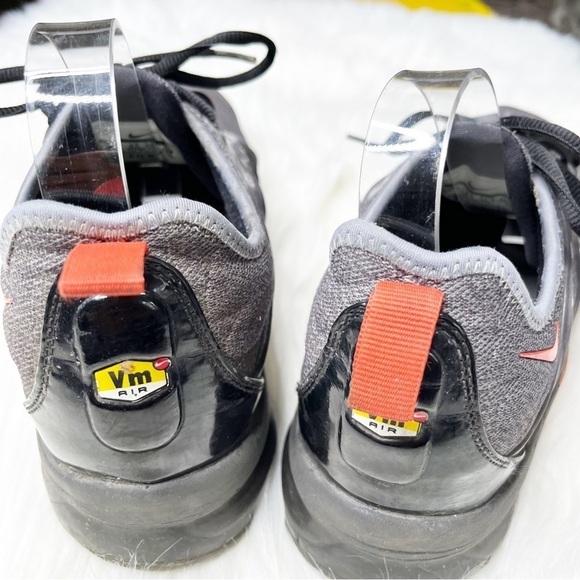 Nike Airmax Vapormax Plus Cool Gray Team Orange Sneakers Size 10.5 Running - Picture 7 of 15